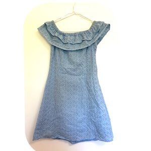 H&M -  off shoulder broderie anglaise A line dress